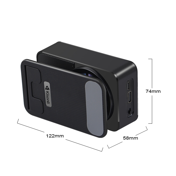 Тонколона със стойка за телефон Kisonli M2, Bluetooth, USB, RGB, Различни цветове - 22274