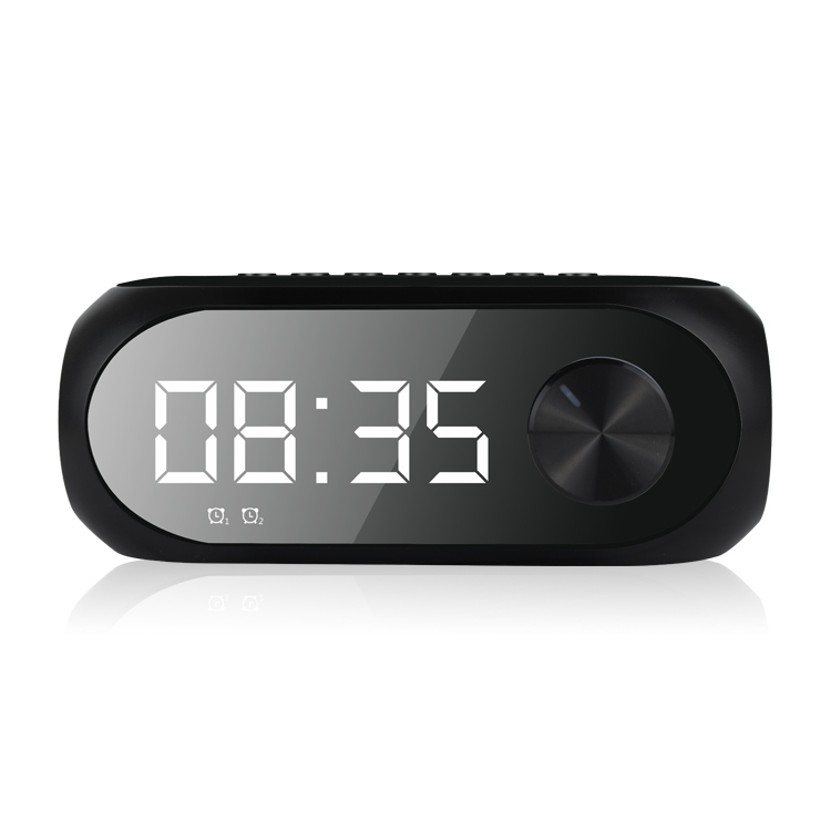 Тонколона Kisonli LP-2S, Bluetooth, Часовник, SD, FM, AUX, RGB, Черен - 22280