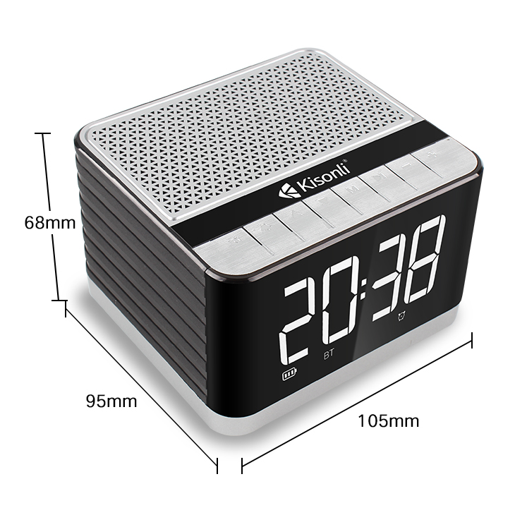 Тонколона Kisonli G8, Bluetooth, Часовник, USB, SD, FM, AUX, RGB, Различни цветове - 22281 D-22281 4 Тонколона Kisonli G8, Bluetooth, Часовник, USB, SD, FM, AUX, RGB, Различни цветове - 22281 - Image 2