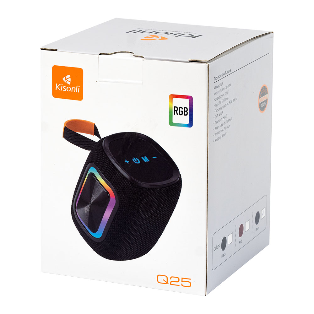Тонколона Kisonli Q25, Bluetooth, USB, SD, FM, RGB, Различни цветове - 22286 D-22286 6 Тонколона Kisonli Q25, Bluetooth, USB, SD, FM, RGB, Различни цветове - 22286 - Image 4
