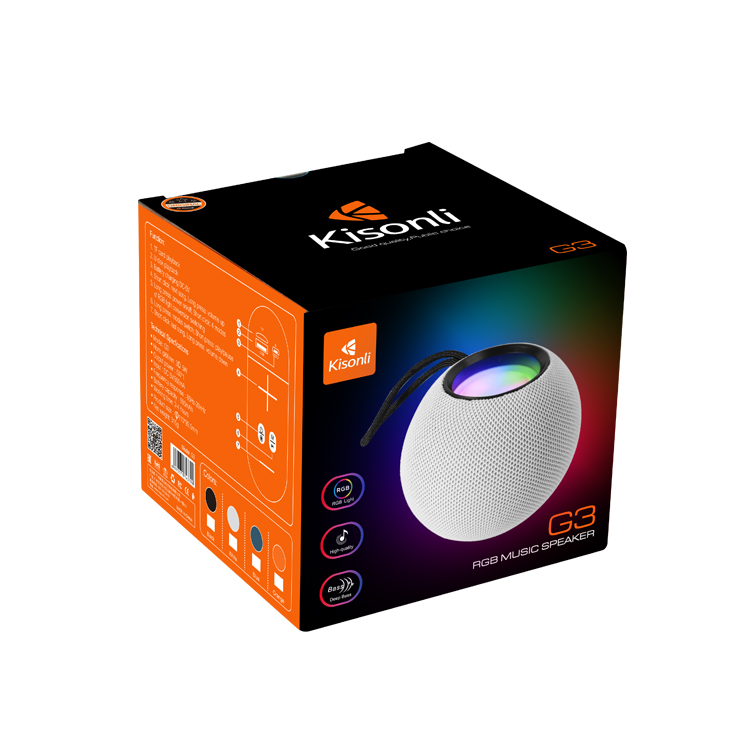 Тонколона Kisonli G3, Bluetooth, SD, FM, RGB, Различни цветове - 22289 D-22289 6 Тонколона Kisonli G3, Bluetooth, SD, FM, RGB, Различни цветове - 22289 - Image 4