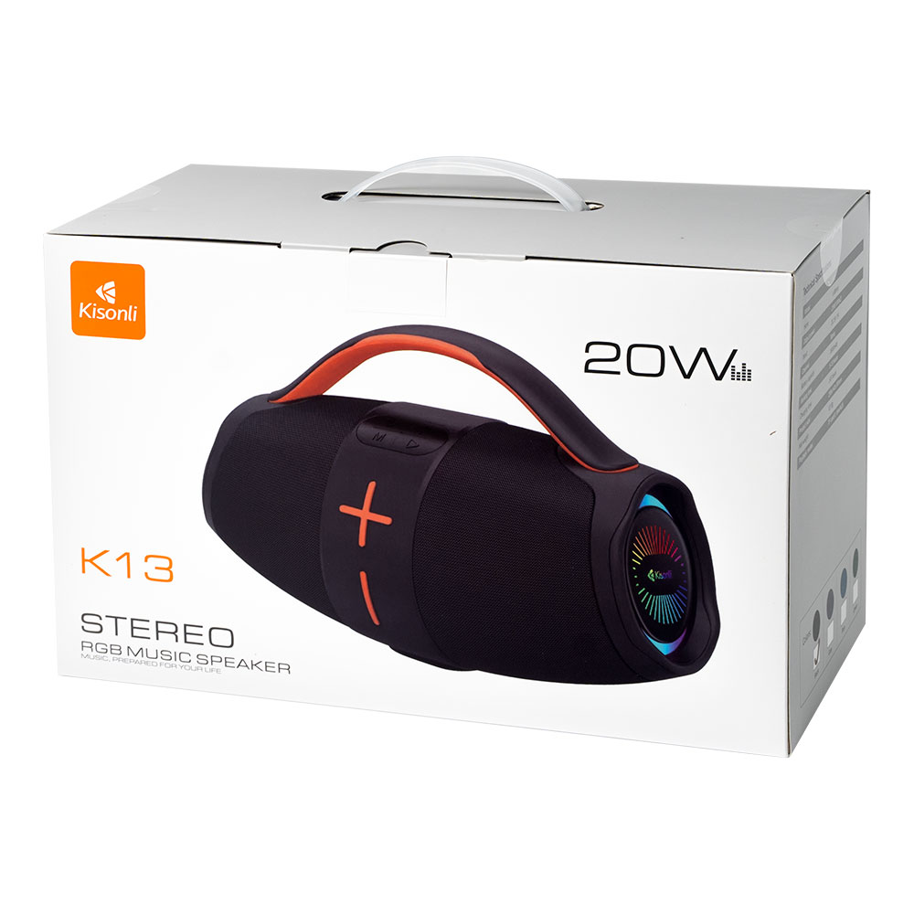 Тонколона Kisonli K5, Bluetooth, USB, SD, AUX, RGB, Черен - 22295 D-22295 5 Тонколона Kisonli K5, Bluetooth, USB, SD, AUX, RGB, Черен - 22295 - Image 3