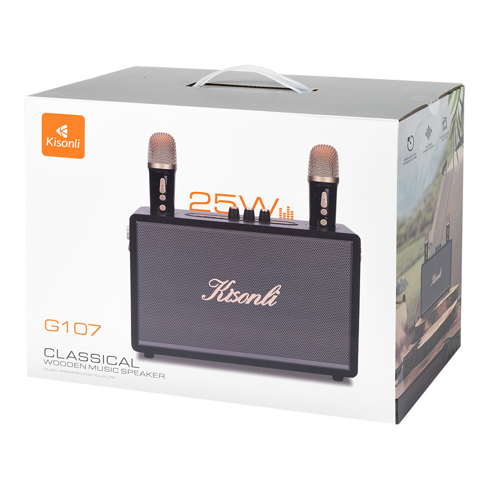 Тонколона Kisonli G107, Караоке, Bluetooth, USB, SD, AUX, Различни цветове - 22305 D-22305 7 Тонколона Kisonli G107, Караоке, Bluetooth, USB, SD, AUX, Различни цветове - 22305 - Image 5