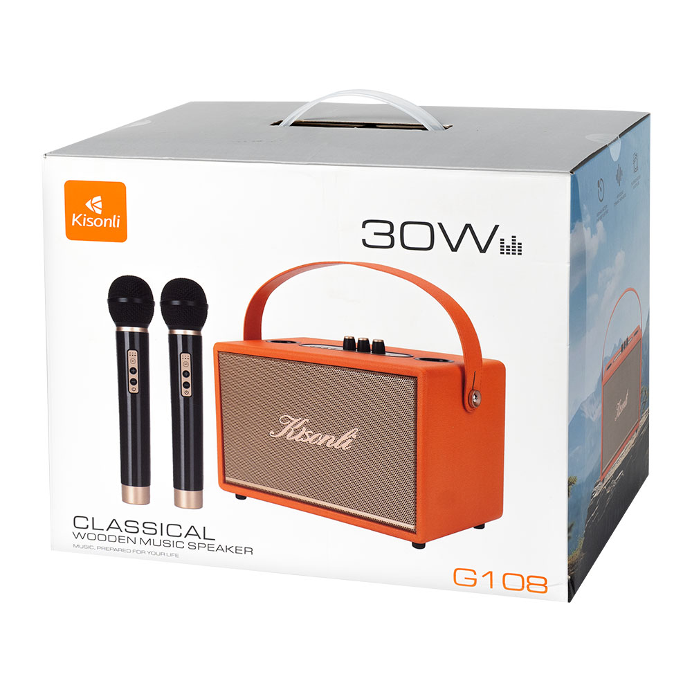 Тонколона Kisonli G108, Караоке, Bluetooth, USB, SD, AUX, Различни цветове - 22306 D-22306 7 Тонколона Kisonli G108, Караоке, Bluetooth, USB, SD, AUX, Различни цветове - 22306 - Image 5