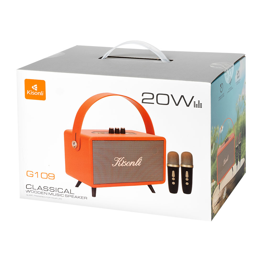 Тонколона Kisonli G109, Караоке, Bluetooth, USB, SD, AUX, Черен - 22307 D-22307 7 Тонколона Kisonli G109, Караоке, Bluetooth, USB, SD, AUX, Черен - 22307 - Image 5