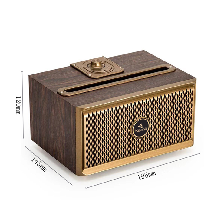 Тонколона Kisonli G1, Bluetooth, USB, SD, AUX, FM, Кафяв - 22309 D-22309 4 Тонколона Kisonli G1, Bluetooth, USB, SD, AUX, FM, Кафяв - 22309 - Image 2