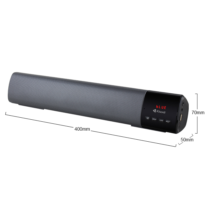 Тонколона Kisonli LED-800B, Bluetooth, USB, SD, AUX, FM, Различни цветове - 22313