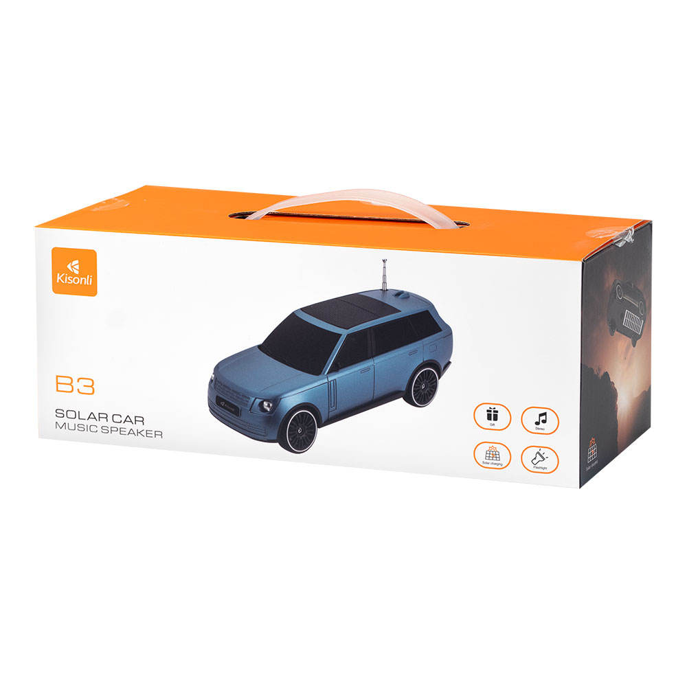 Тонколона Kisonli B3, Bluetooth, Солар, USB, SD, FM, Черен - 22318 D-22318 4 Тонколона Kisonli B3, Bluetooth, Солар, USB, SD, FM, Черен - 22318 - Image 2