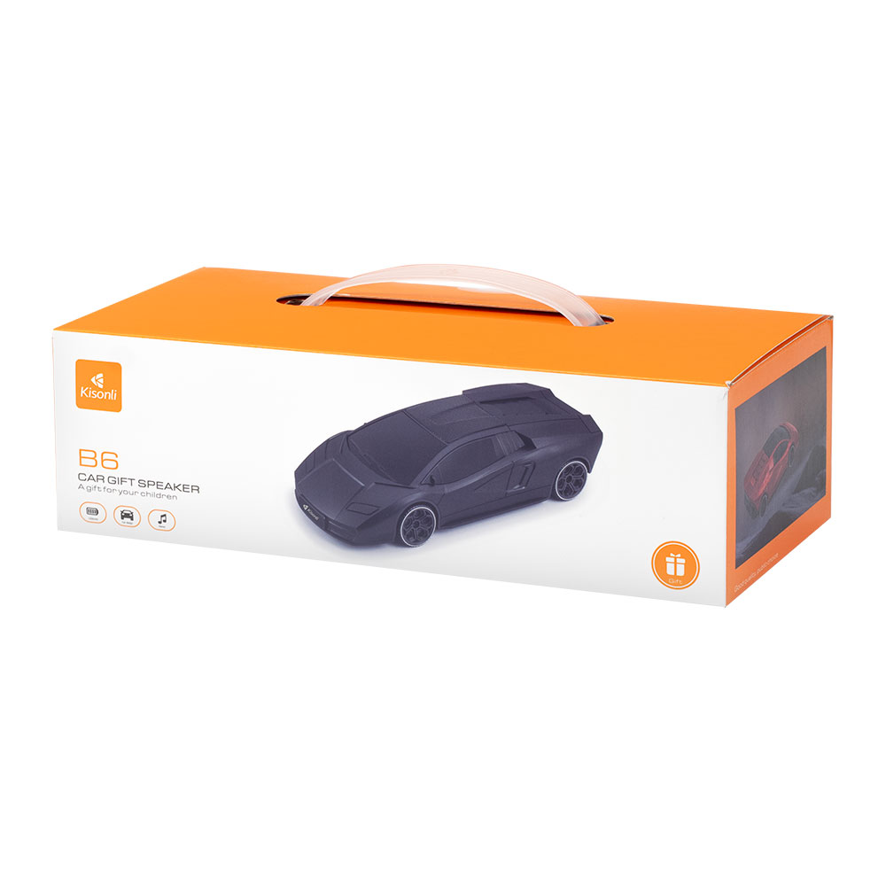 Тонколона Kisonli B6, Bluetooth, USB, SD, FM, Черен - 22320