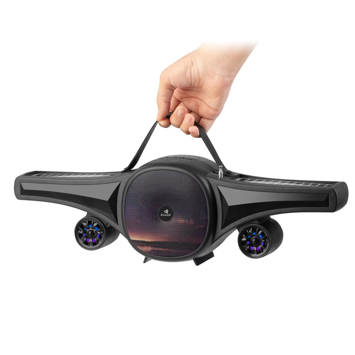 Тонколона Kisonli SC-21, Bluetooth, Солар, USB, SD, FM, Черен - 22321 D-22321 4 Тонколона Kisonli SC-21, Bluetooth, Солар, USB, SD, FM, Черен - 22321 - Image 2
