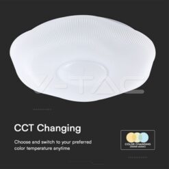 30w / 60w / 30w Назъбена Плафон С Дистанционно Димируем VTAC-23588