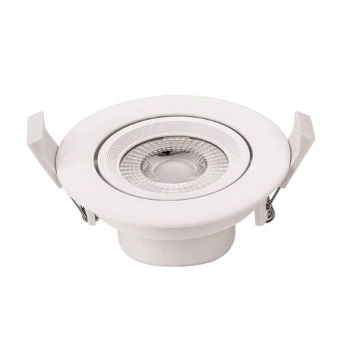 7W LED ЛУНА КРЪГЛА НАСОЧВАЩА СЕ, AC100-240V 525LM – Студено Бяла