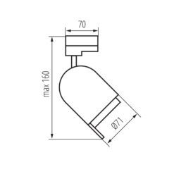 Прожектор за шина ACORD ATL3 GU10 KN-33145