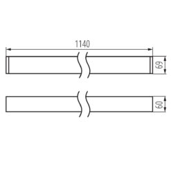 линейно LED осветително тяло AL-MM-NT KN-34045