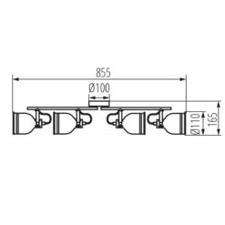 Спот Kanlux Derato 35646 EL-4L B-SR DERATO KN-35646
