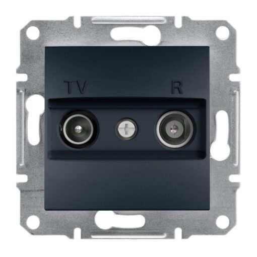 TV/R розетка крайна 1dB антрацит Asfora EPH3300171