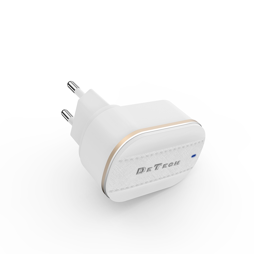 Мрежово зарядно устройство DeTech, DE-15, 5V/3.1A 220V, 2 x USB, Бял - 40095 D-40095 6 Мрежово зарядно устройство DeTech, DE-15, 5V/3.1A 220V, 2 x USB, Бял - 40095 - Image 4