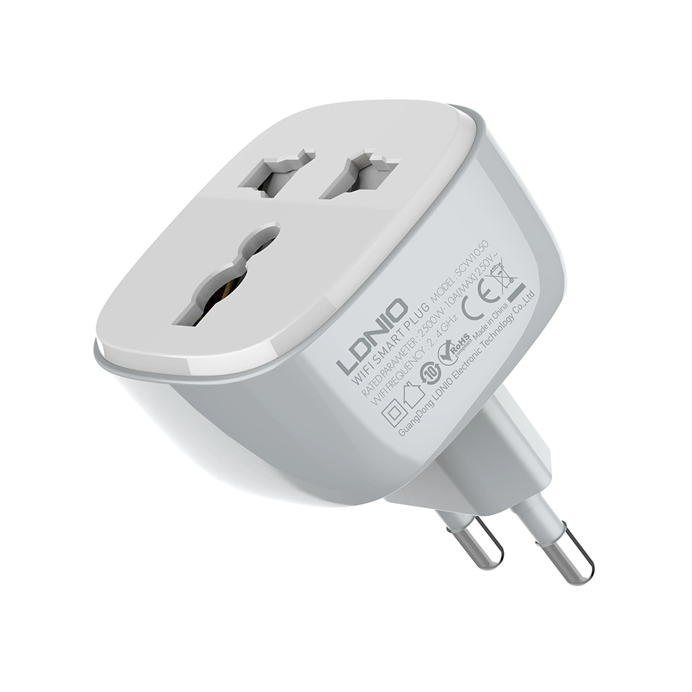 Смарт контакт LDNIO SCW1050, 220V, 10A, Wi-Fi, Tuya Smart, Бял - 40297 D-40297 7 Смарт контакт LDNIO SCW1050, 220V, 10A, Wi-Fi, Tuya Smart, Бял - 40297 - Image 5