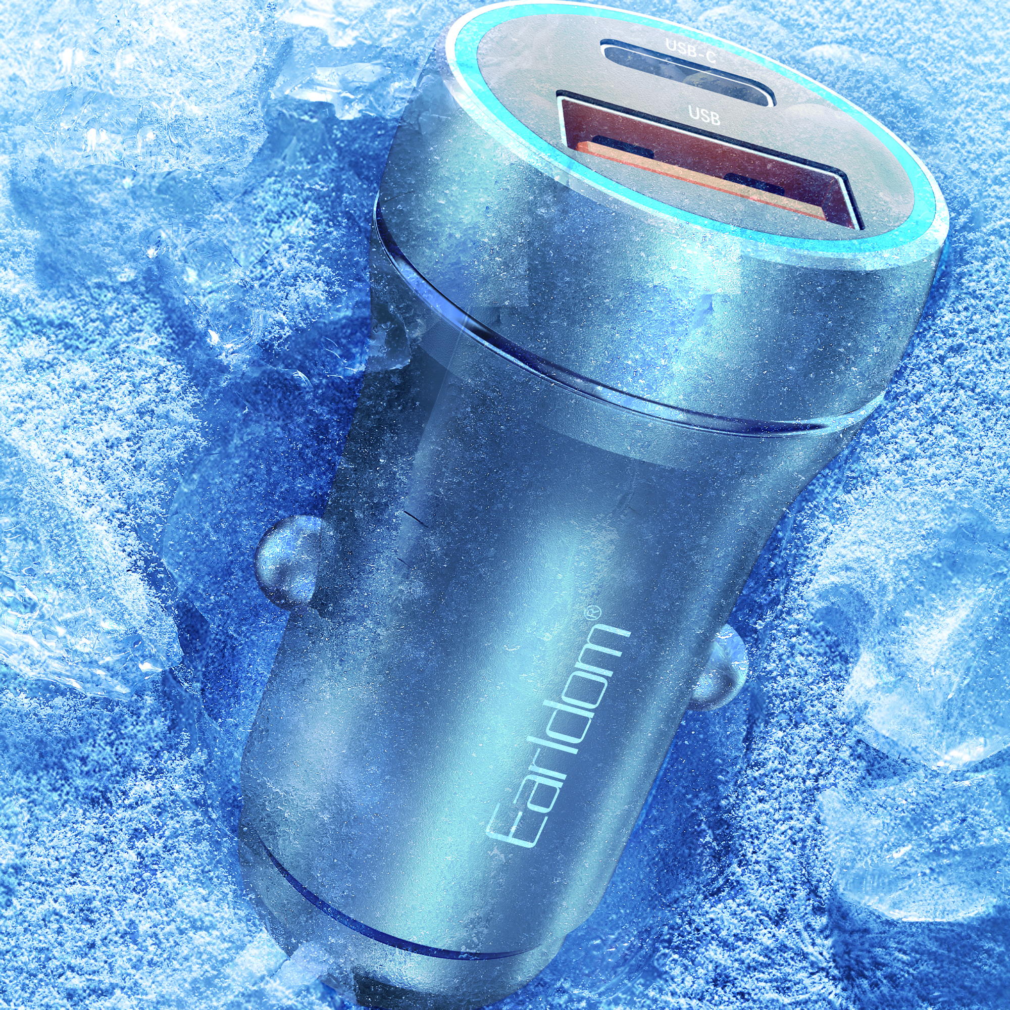 Зарядно устройство за кола Earldom ES-CC29, 30W, USB QC3.0, PD, С Type-C PD кабел, Сребрист - 40351 D-40351 8 Зарядно устройство за кола Earldom ES-CC29, 30W, USB QC3.0, PD, С Type-C PD кабел, Сребрист - 40351 - Image 6