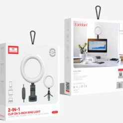 LED ринг осветление Earldom ET-ZP29, 12.5см, 4W, Черен - 40369 D-40369