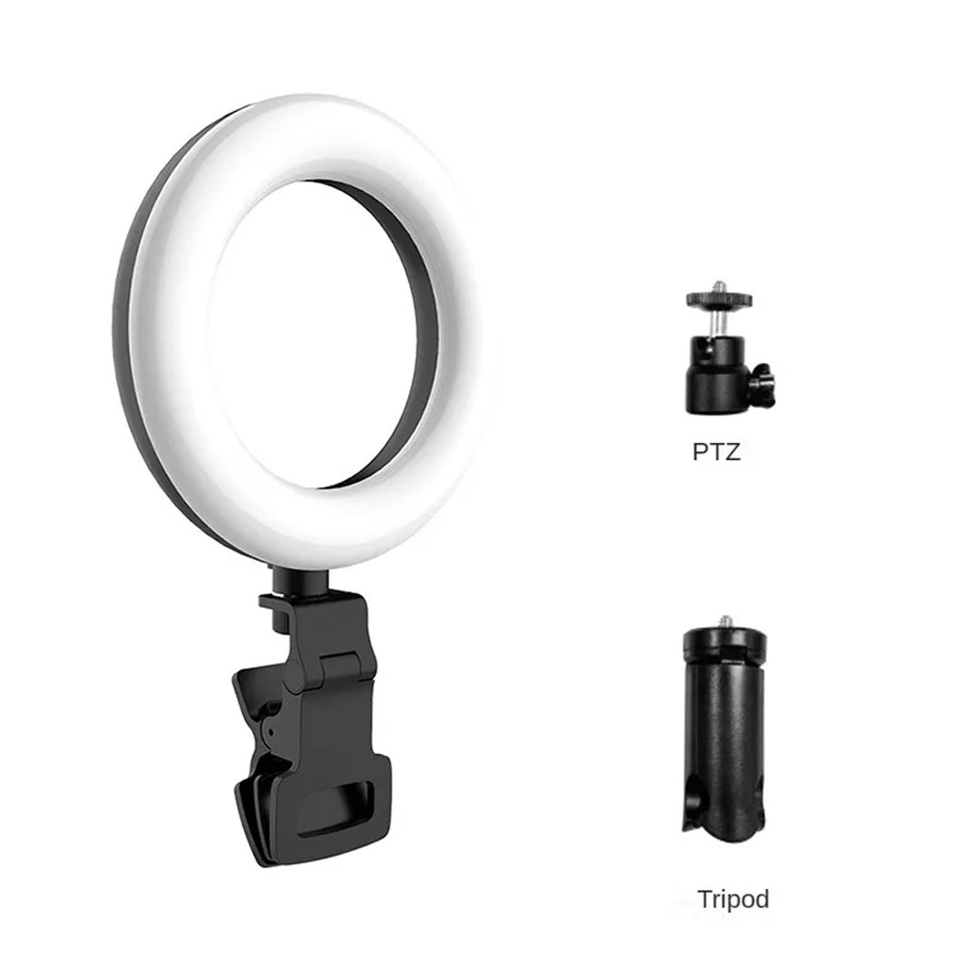 LED ринг осветление Earldom ET-ZP29, 12.5см, 4W, Черен - 40369