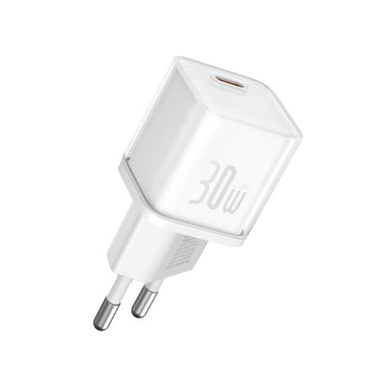Мрежово зарядно устройство Baseus GaN5S Fast Charger 1C, 30W, 1 x Type-C F, Бял - 40405 D-40405 4 Мрежово зарядно устройство Baseus GaN5S Fast Charger 1C, 30W, 1 x Type-C F, Бял - 40405 - Image 2