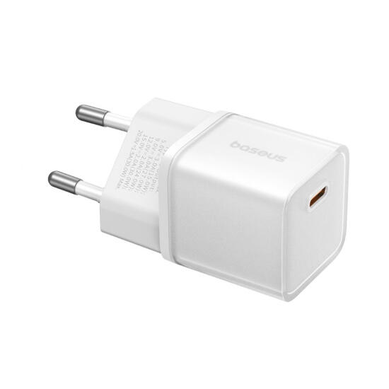 Мрежово зарядно устройство Baseus GaN5S Fast Charger 1C, 30W, 1 x Type-C F, Бял - 40405