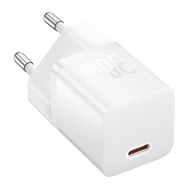 Мрежово зарядно устройство Baseus GaN5S Fast Charger 1C, 30W, 1 x Type-C F, Бял - 40409 D-40409 4 Мрежово зарядно устройство Baseus GaN5S Fast Charger 1C, 30W, 1 x Type-C F, Бял - 40409 - Image 2