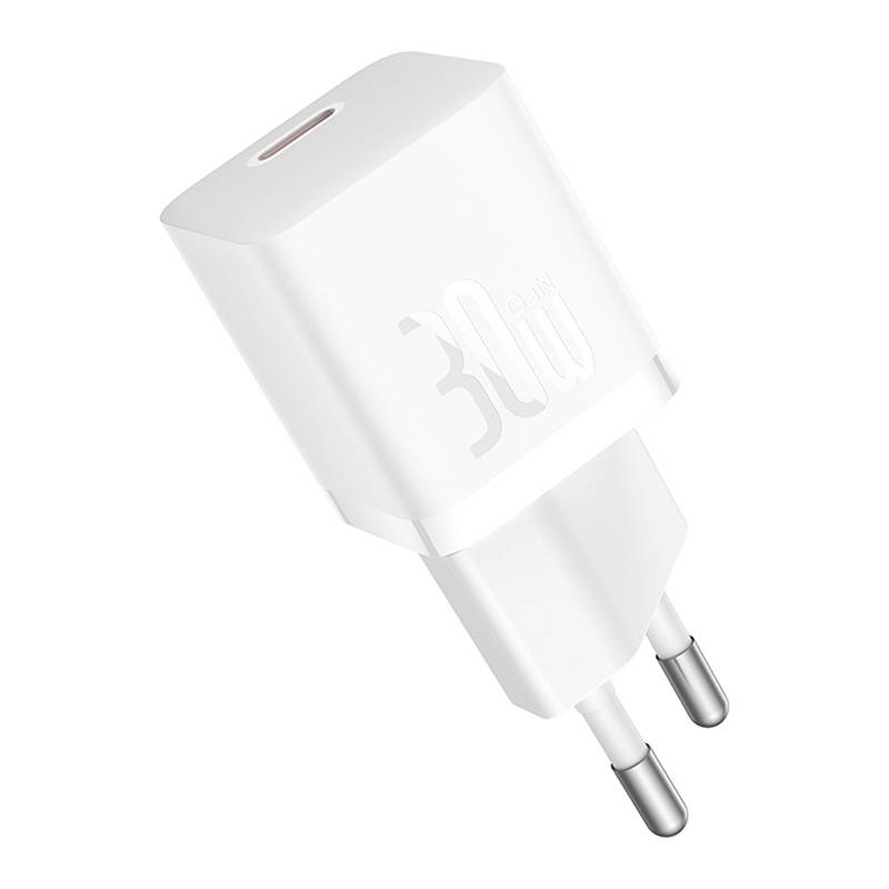 Мрежово зарядно устройство Baseus GaN5S Fast Charger 1C, 30W, 1 x Type-C F, Бял - 40409 D-40409 5 Мрежово зарядно устройство Baseus GaN5S Fast Charger 1C, 30W, 1 x Type-C F, Бял - 40409 - Image 3