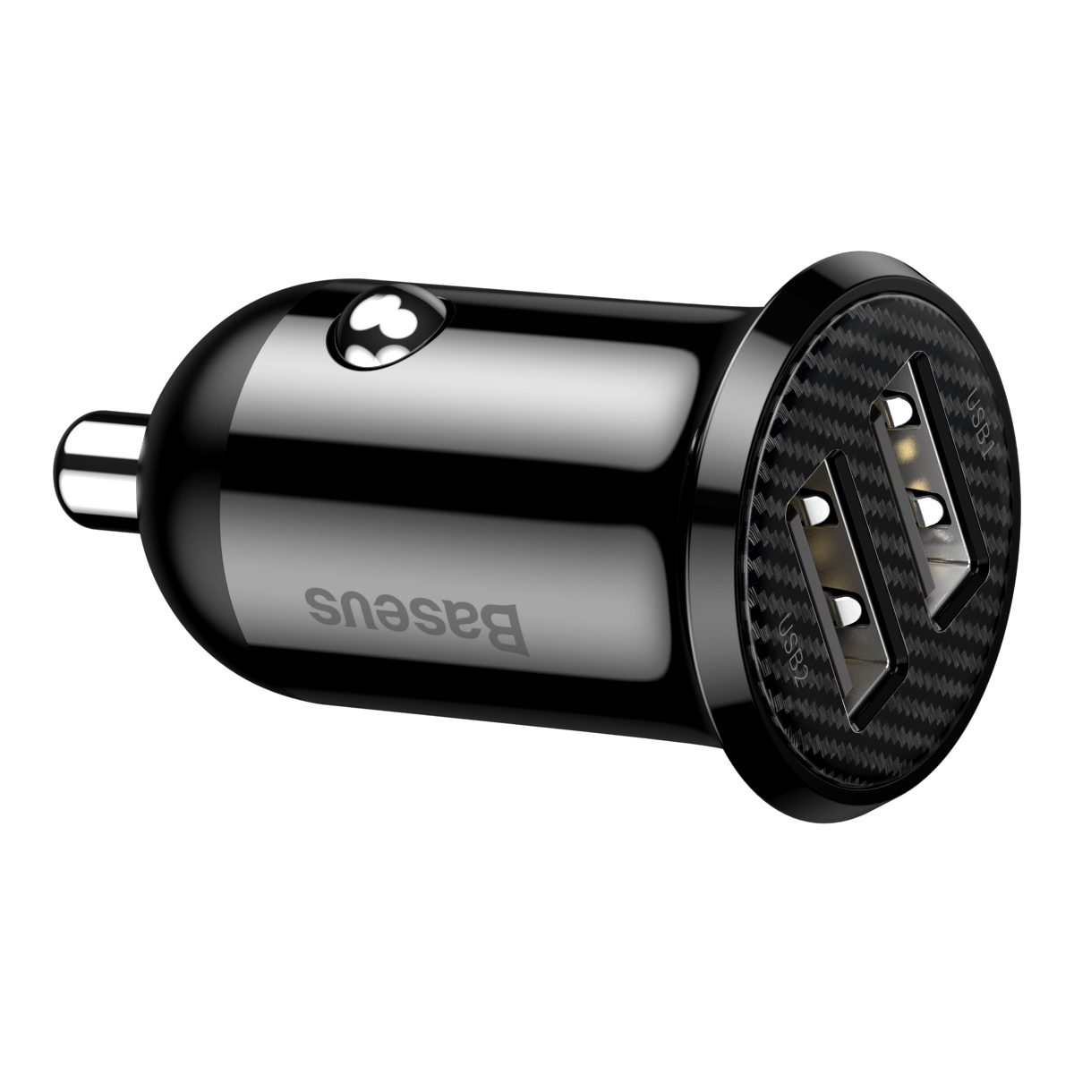 Зарядно устройство за кола Baseus Grain Pro, 4.8A, 2 x USB, Черен - 40509 D-40509 4 Зарядно устройство за кола Baseus Grain Pro, 4.8A, 2 x USB, Черен - 40509 - Image 2