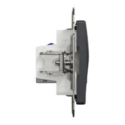 SDD114467S Sedna Design & Elements Двойна Информационна Розетка CAT6A STP, RJ45, антрацит SE-SDD114467S