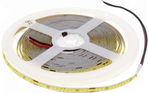 LED COB ЛЕНТА 24V, 1 ролка 5м, 320 LED/M, 10W/M, 5MM RA>80 3000K IP20