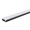 АЛУМИНИЕВ ПРОФИЛ ЗА LED ЛЕНТА L=2m 30*10mm ЧЕРНО ТЯЛО С БЯЛ РЕФЛЕКТОР OP-5113