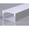 АЛУМИНИЕВ ПРОФИЛ ЗА LED ЛЕНТА L=2m 40*20mm СРЕБРИСТО ТЯЛО С БЯЛ РЕФЛЕКТОР OP-5122