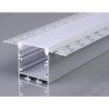 АЛУМИНИЕВ ПРОФИЛ ЗА LED ЛЕНТА L=2m 71.5*35mm СРЕБРИСТО ТЯЛО С БЯЛ РЕФЛЕКТОР OP-5128