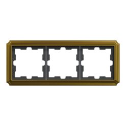 Декоративна метална рамка тройна 24k злато D-Antique Merten MTN4030-4741 SE-MTN4030-4741