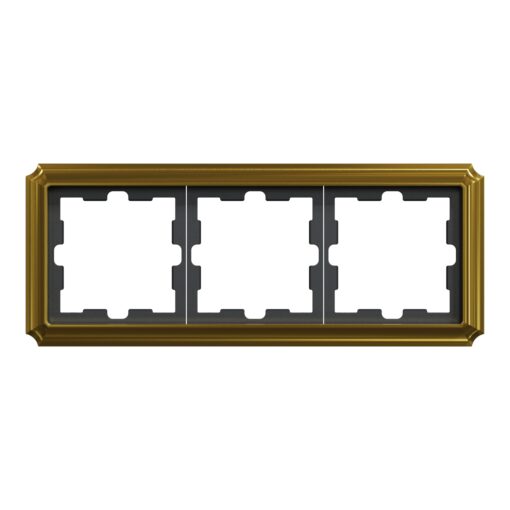 Декоративна метална рамка тройна 24k злато D-Antique Merten MTN4030-4741 - Image 3