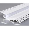 АЛУМИНИЕВ ПРОФИЛ ЗА LED ЛЕНТА L=2m 98*19mm СРЕБРИСТО ТЯЛО С БЯЛ РЕФЛЕКТОР OP-5130