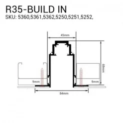 МАГНИТНА СИСТЕМА ЗА ВГРАЖДАНЕ 1.5M – R35 OP-5251