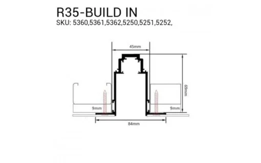 МАГНИТНА СИСТЕМА ЗА ВГРАЖДАНЕ 1.5M – R35 - Image 2
