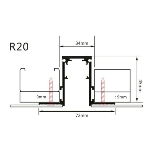 МАГНИТНА ИНТЕРИОРНА СИСТЕМА 2M – ВГРАЖДАНЕ R20 - Image 2