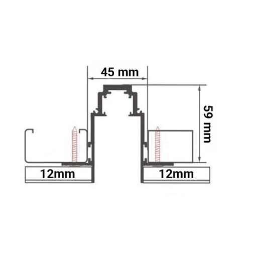 СИСТЕМА ЗА ВГРАЖДАНЕ ЗА ЛИНЕАРЕН ОСВЕТИТЕЛ 1.5M – R35 - Image 2