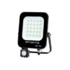 LED SMD ПРОЖЕКТОР ЧЕРЕН 20W 1800LM AC220-240V 90° IP65 2700K + СЕНЗОР OP-5777