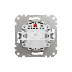 SDD170111 Еднополюсен пуш бутон Sedna Design & Elements, 10А 250V, драскан алуминий, безвинтово свързване SE-SDD170111