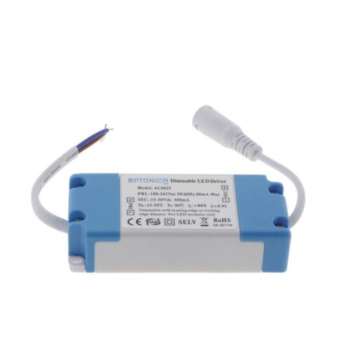 ДИМИРАЩ ДРАЙВЕР 220V 5-9*1W 300MA
