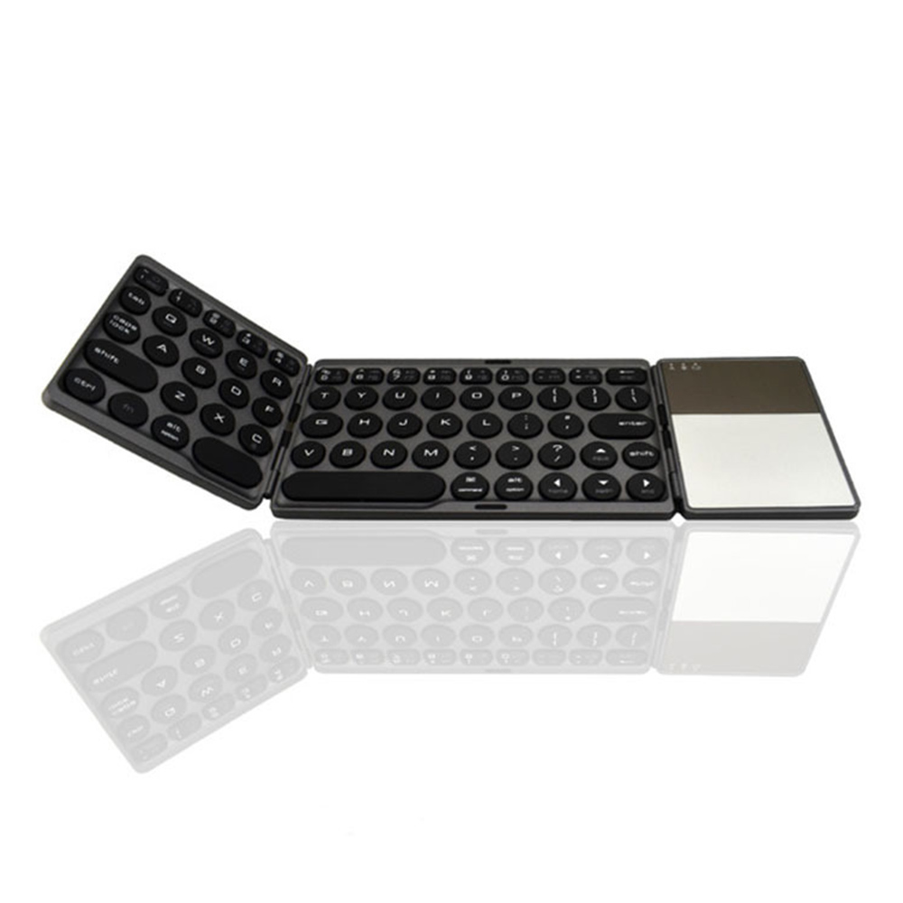 Клавиатура No brand BT86, Тъчпад, Сгъваема, Bluetooth, Черен - 6176 D-6176 4 Клавиатура No brand BT86, Тъчпад, Сгъваема, Bluetooth, Черен - 6176 - Image 2