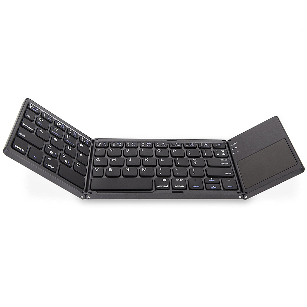 Клавиатура No brand B033, Тъчпад, Сгъваема, Bluetooth, Черен - 6177