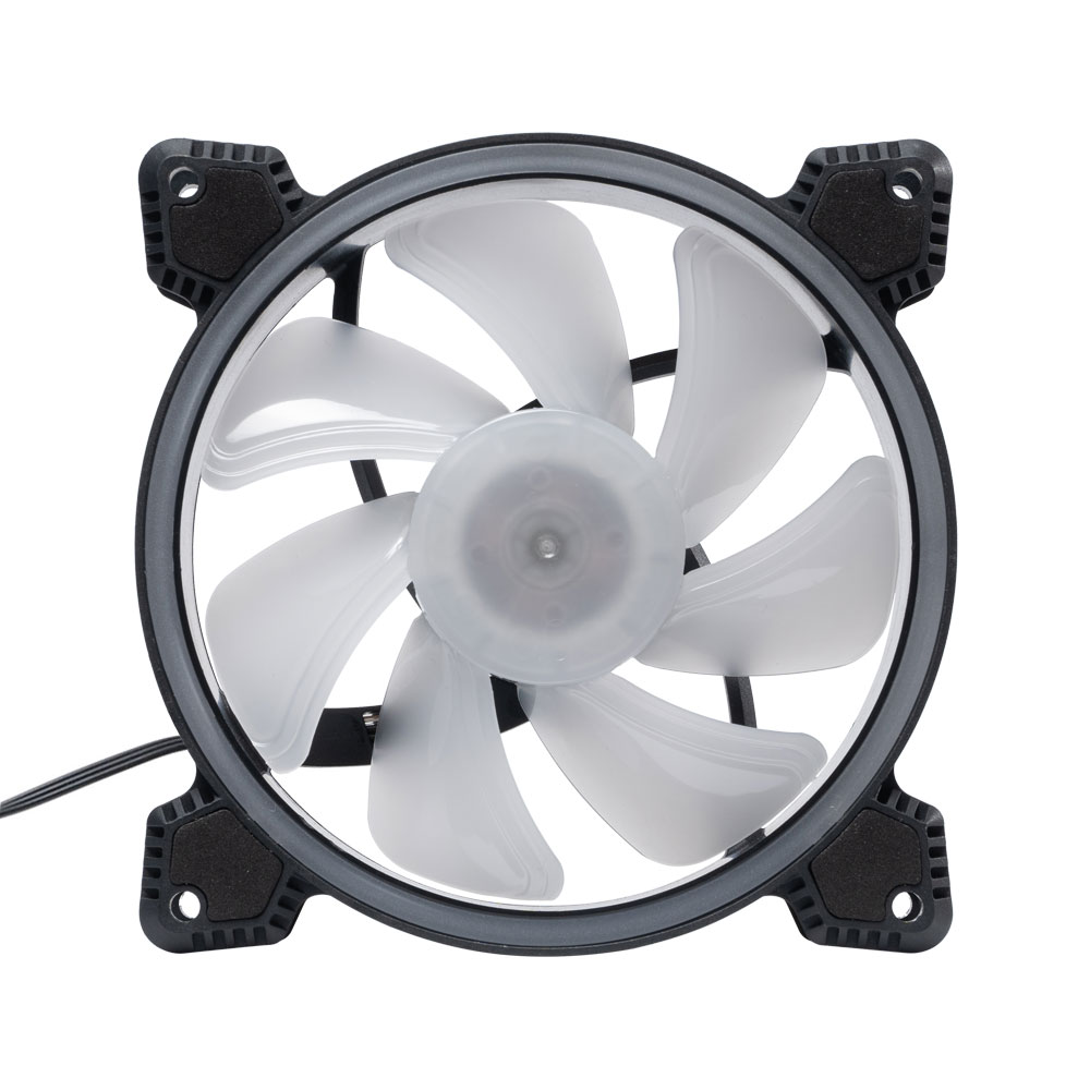 Вентилатор No brand, 120mm, LED, 3PIN/MOLEX, Черен - 63072