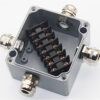 WATERPROOF ALUMINIUM BOX TERMINAL BLOCK IP68 450V/24A – 4 TERMINALS OP-6513