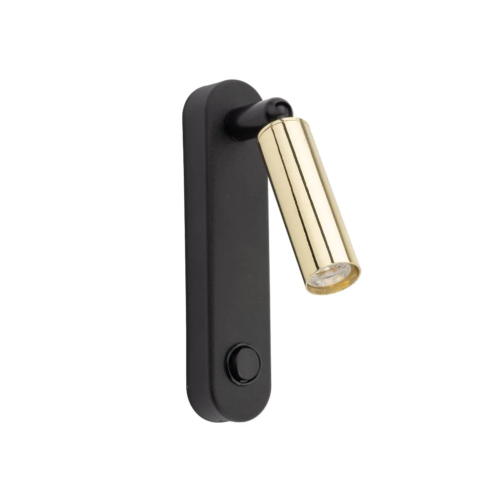 TK LIGHTING АПЛИК ENZO 6623 1XG9 ЧЕРЕН/ЗЛАТО